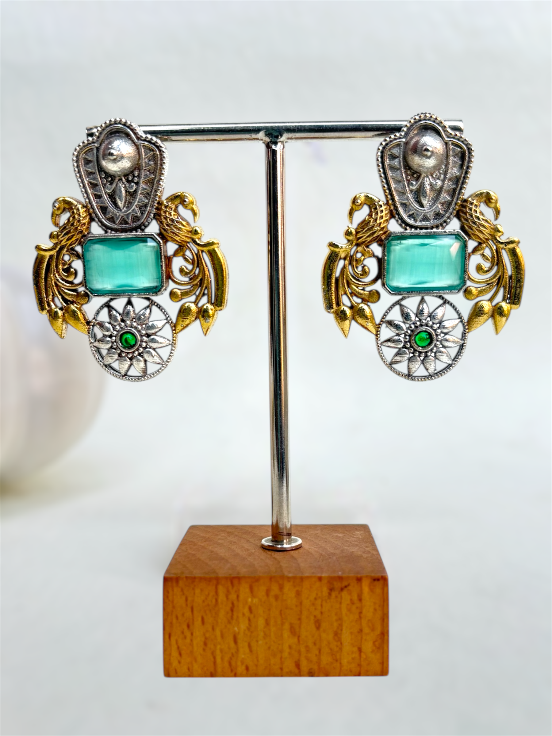 Chakra Moti Earrings