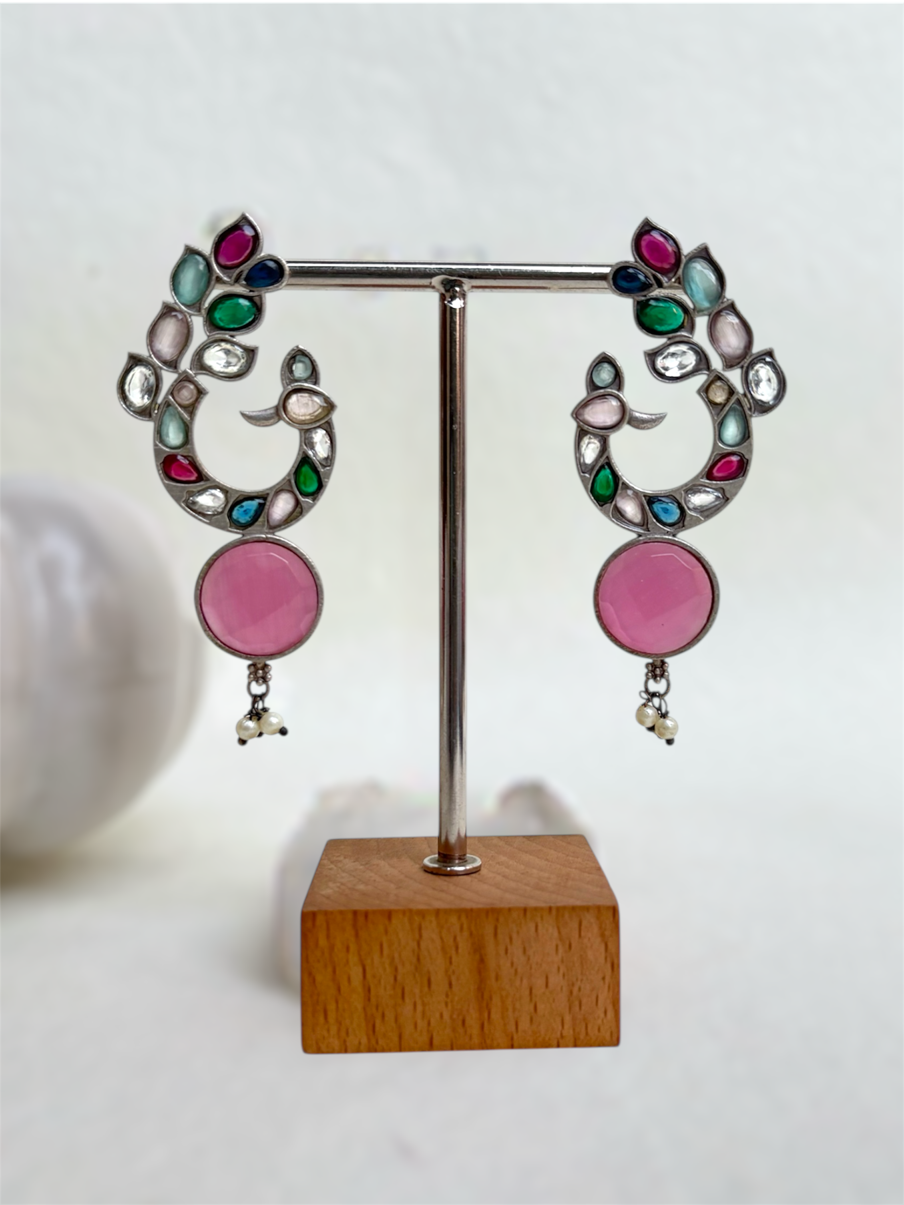 Multicolor Mayur Earrings